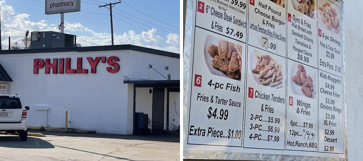 Philly's Menu