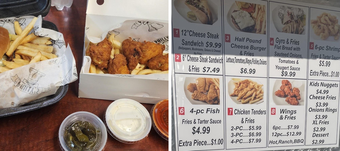 Philly's Menu
