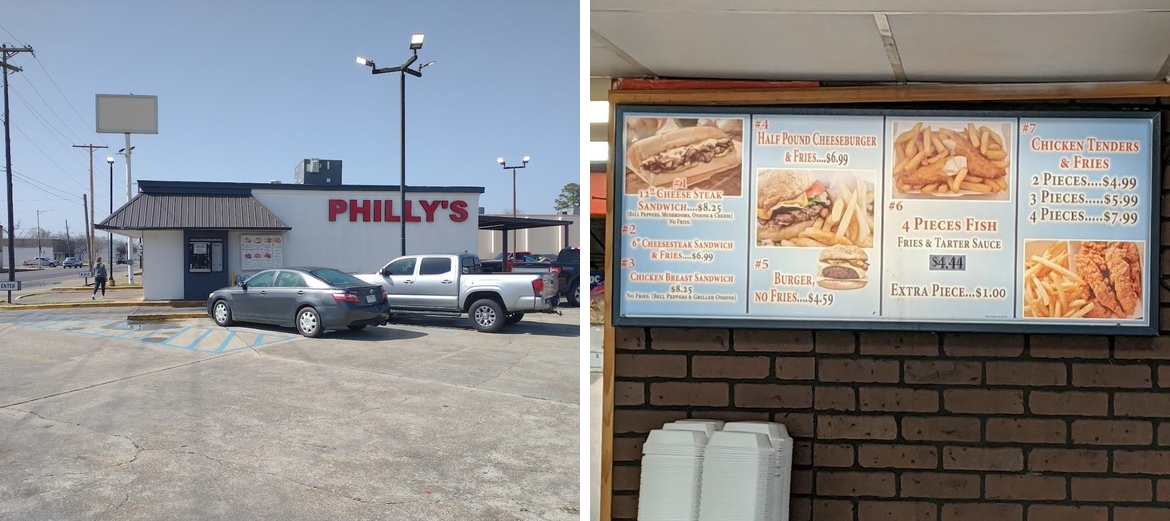 Philly's Menu